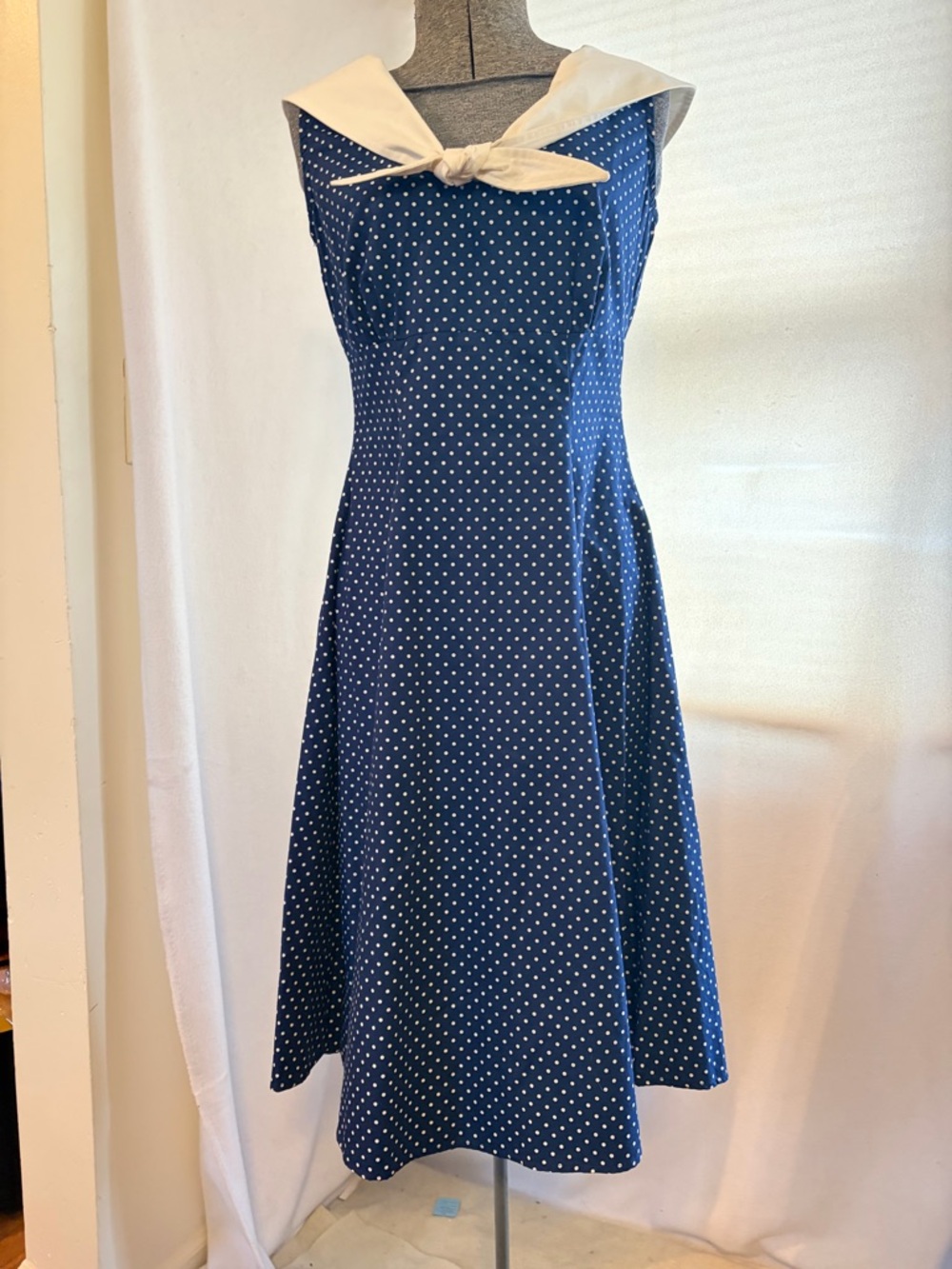 Heart of Haute 50s inspired cotton polka dot dress